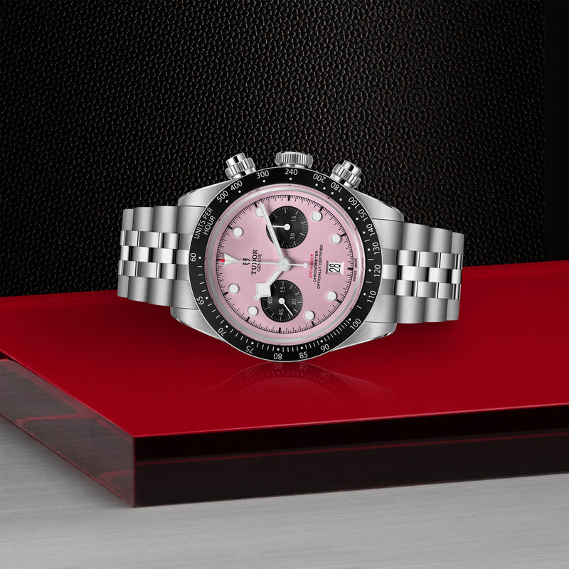 TUDOR Black Bay Chrono Pink Dial Watch, 41mm image number 3