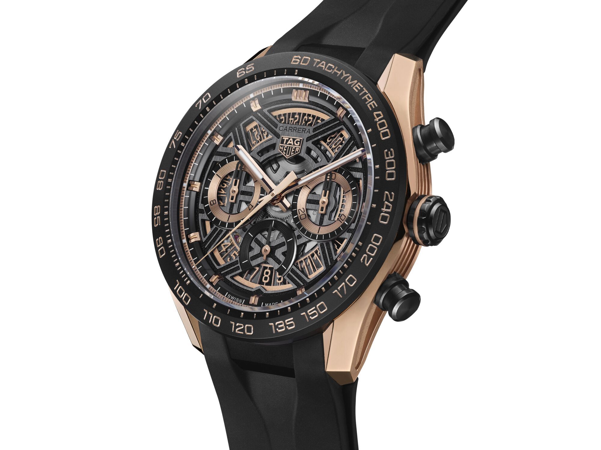 TAG Heuer Professional 時計 ブラック/ゴールド TAG Heuer Carrera Chronograph Extreme Sport Black and Gold Dial, 44mm