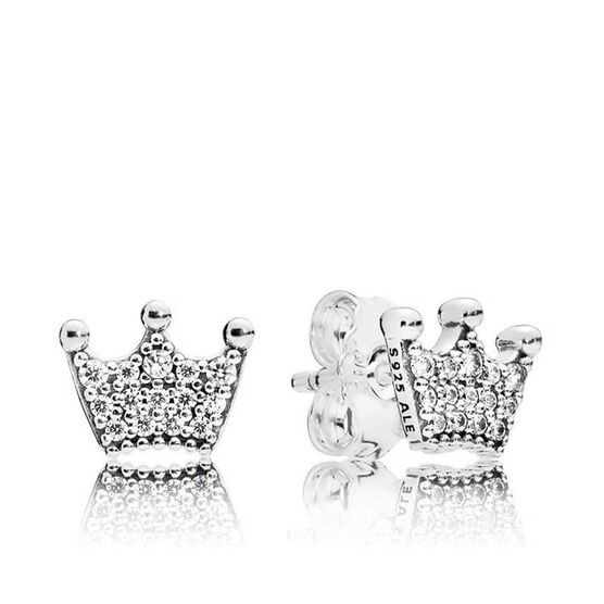 Pandora Enchanted Crowns CZ Stud Earrings