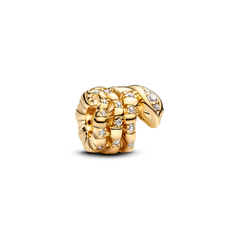 Pandora Curled Snake Charm image number 0