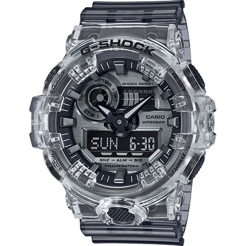 G-Shock Gray Transparent Skeleton Watch, 53.4mm image number 1