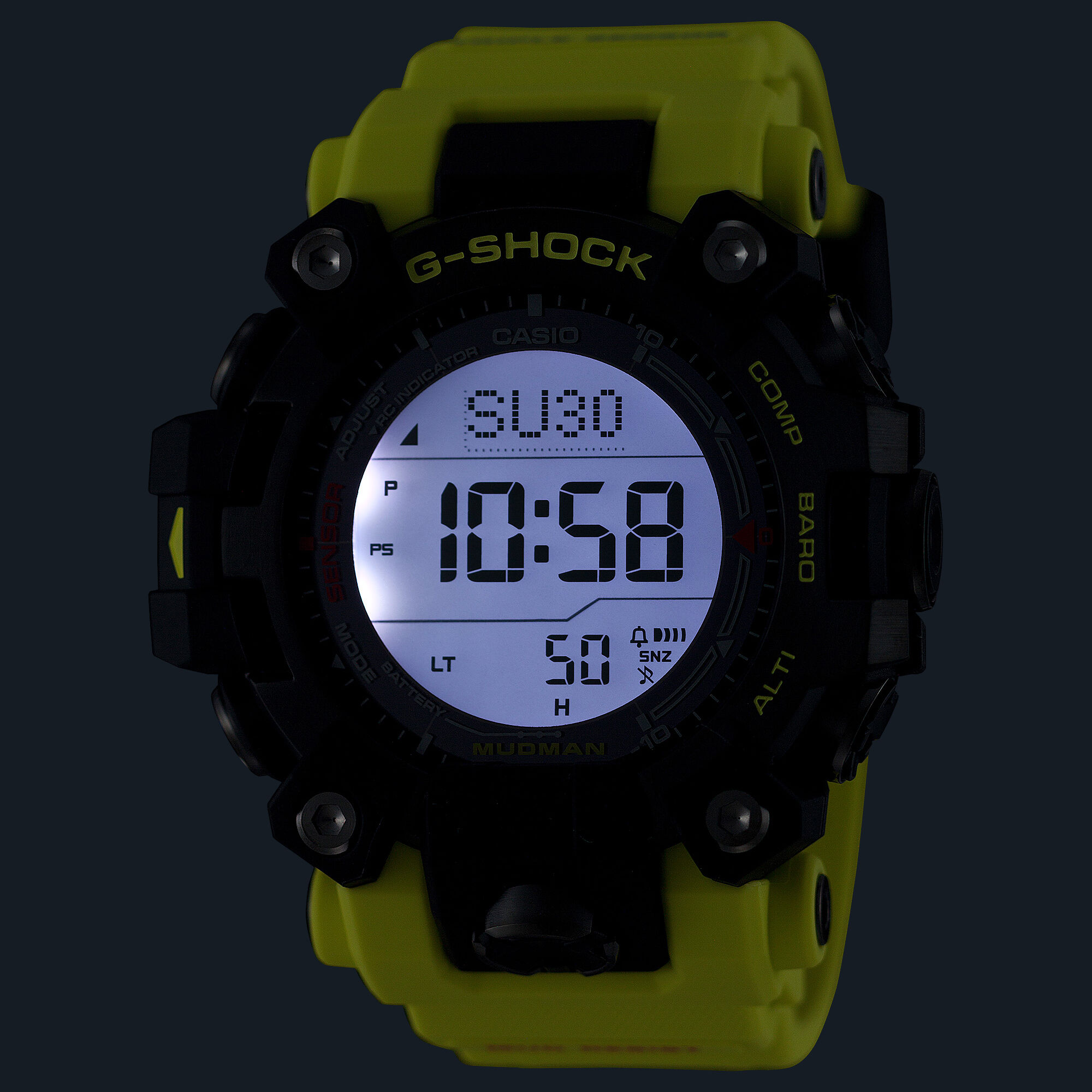 G-Shock Master Of G-Land Mudman Gray Dial Watch, 52.7mm