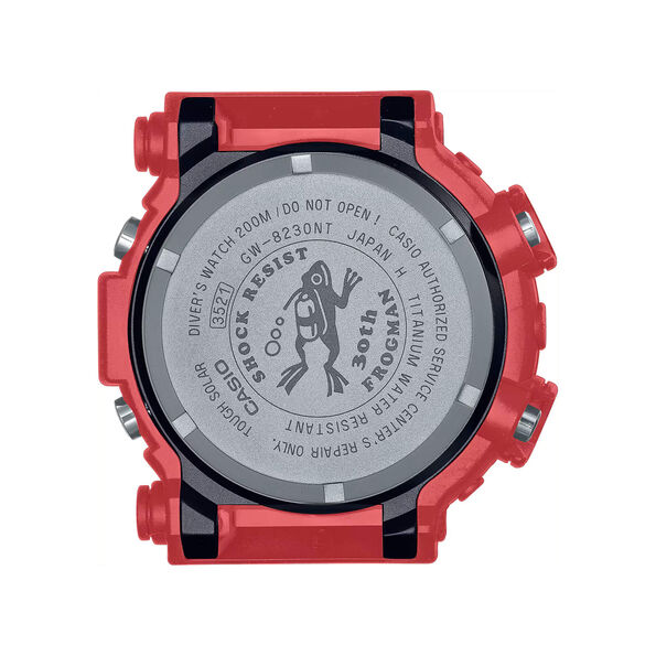 G-Shock Master of G-Sea Frogman Watch Digital Dial Red Resin Strap, 52mm