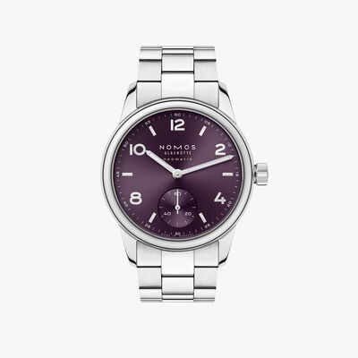 NOMOS Club Sport Neomatik Purple Dial Watch, 34mm