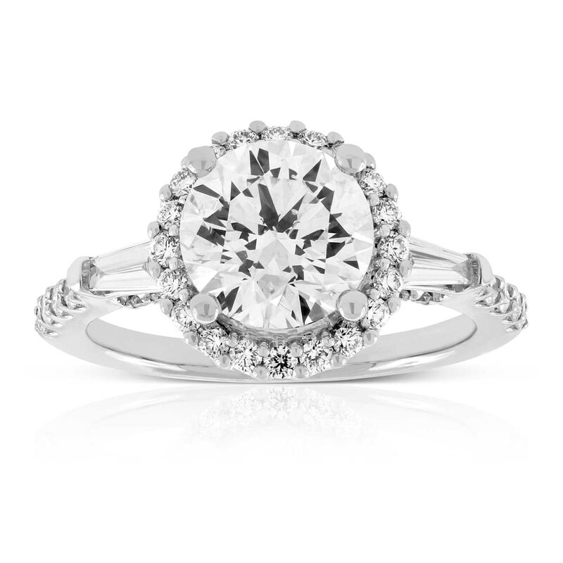 Halo Designed Diamond Engagement Ring 18K, 2.09 ct. Center image number 0
