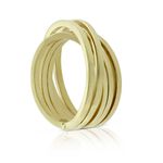 Toscano Crossover Ring 14K, Size 7