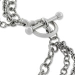 Lisa Bridge Three Row Chain Necklace, 36"