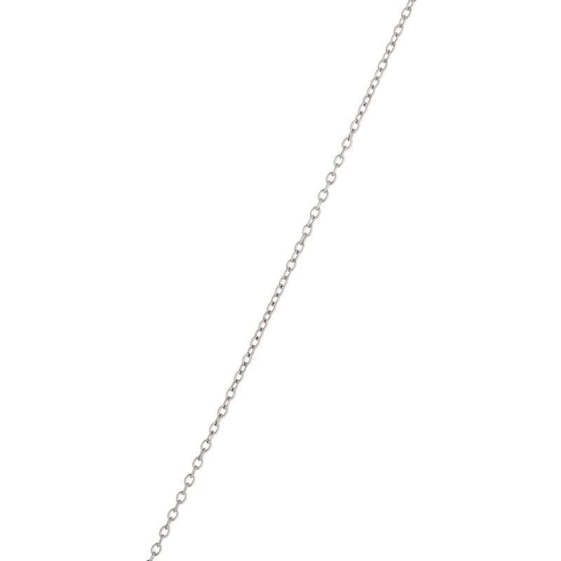 Marquise Diamond Cross Necklace, 2 Total Carat Weight, 14K White Gold image number 3