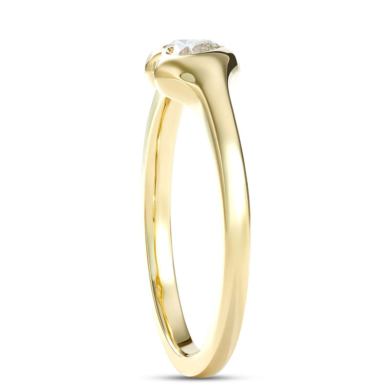 Heart Shaped Diamond Ring, &frac14; Carat, 14K Yellow Gold image number 1