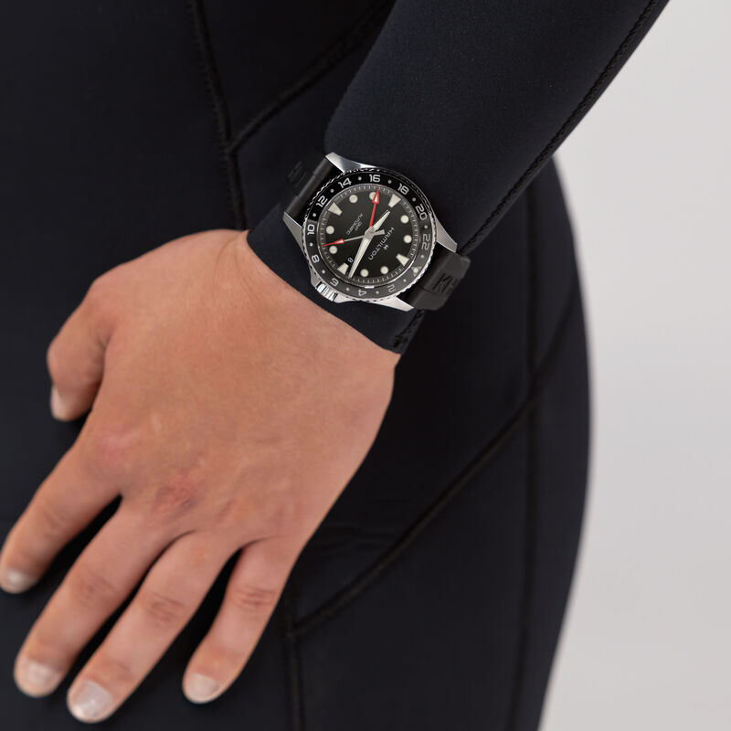Hamilton Khaki Navy Scuba Auto GMT Black Dial Watch, 43mm image number 4