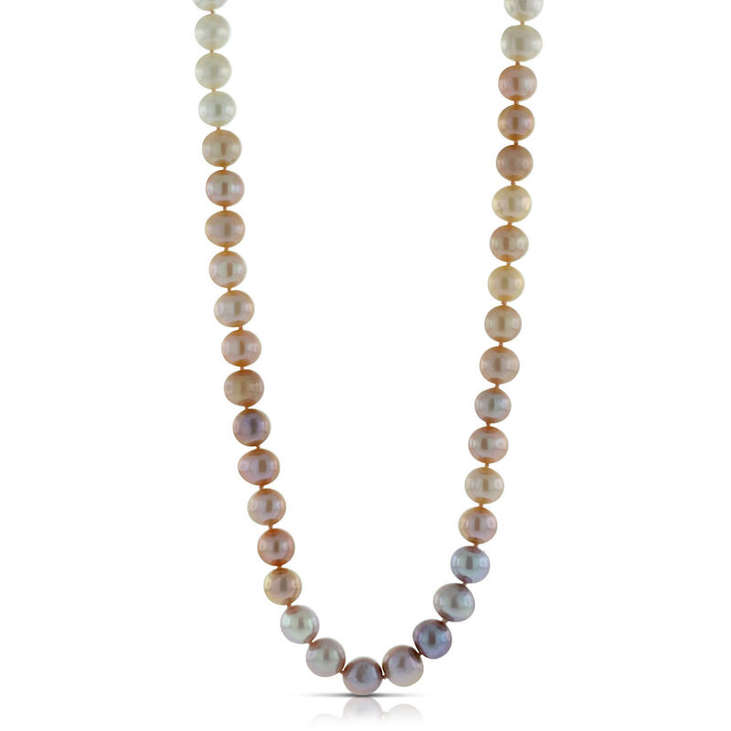 Freshwater Cultured Pearl Ombre Strand, 14K image number 0