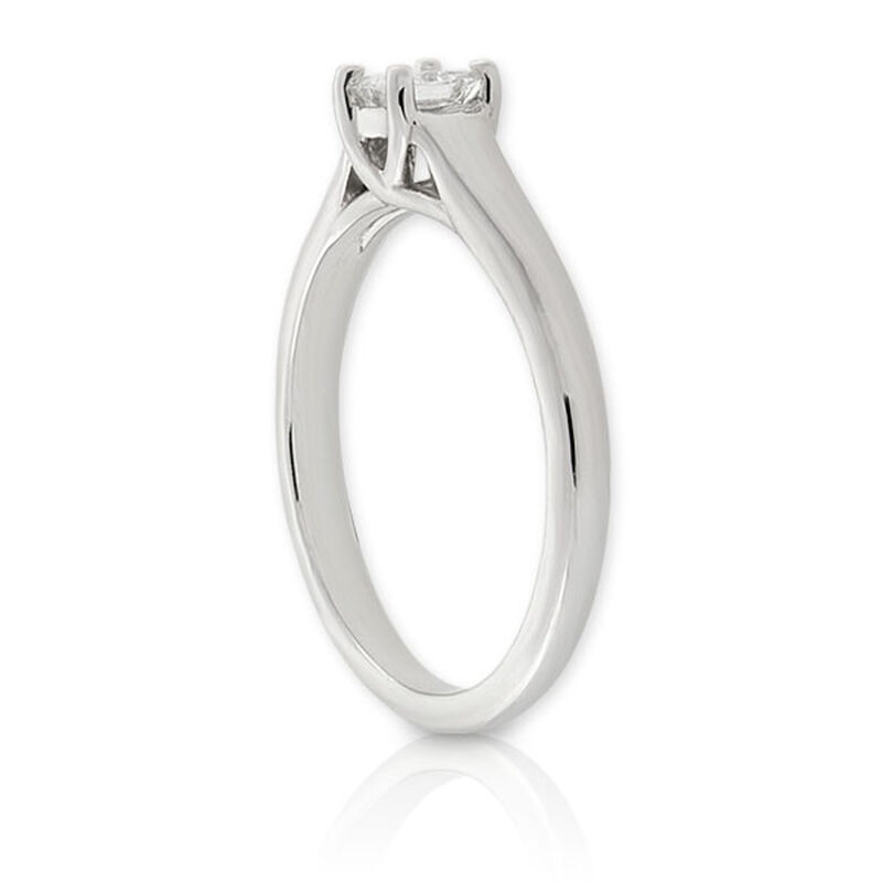Ikuma Canadian Princess Cut Diamond Solitaire Ring 14K, 1/3 ct. image number 4