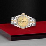 TUDOR Glamour Date Watch Champagne Dial Steel Bracelet, 36mm