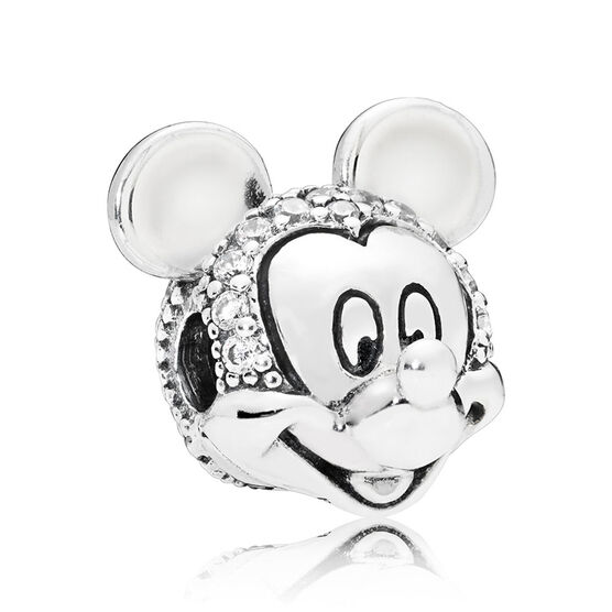 Pandora Disney, Shimmering Mickey Portrait CZ Clip