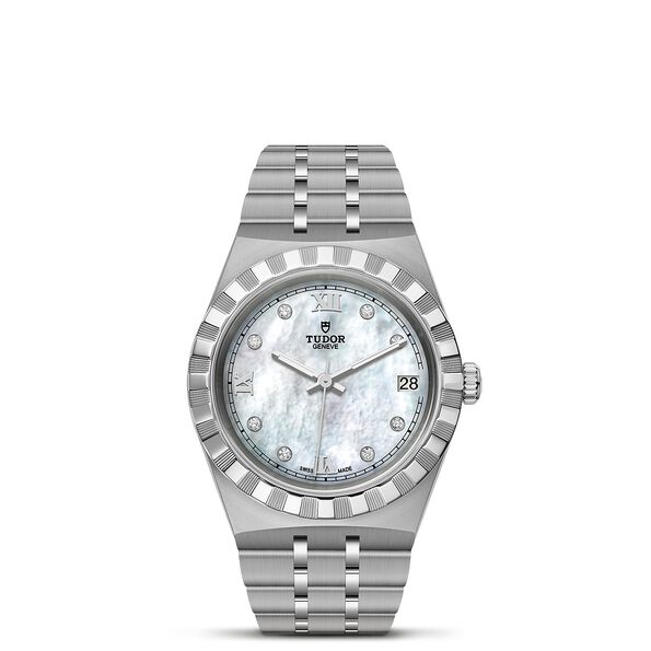 TUDOR Royal Watch Mother of Pearl Dial Steel Bracelet, 34mm