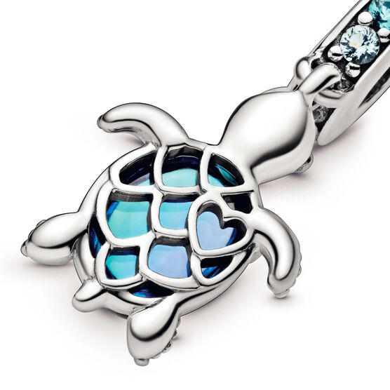 Pandora Murano Glass & Crystal Sea Turtle Dangle Charm - 798939C01 ...