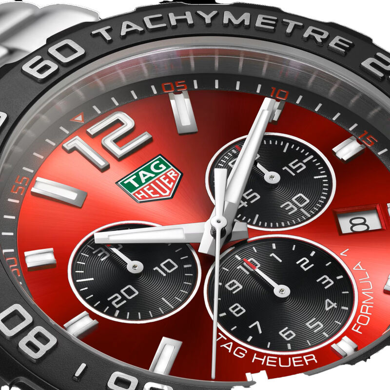 TAG Heuer Formula 1 Chronograph Red Dial, 43mm image number 3