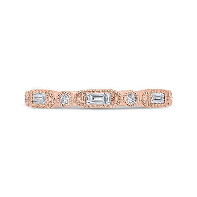 Bella Ponte Rose Gold Diamond Band 14K