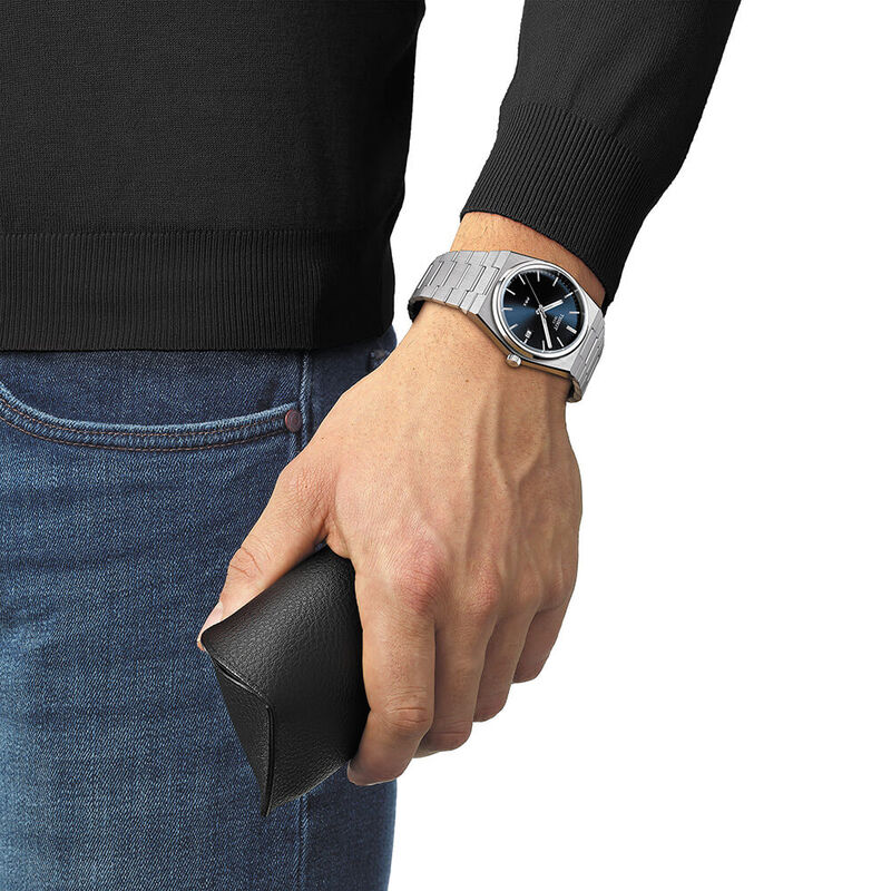 Tissot PRX Blue Dial Steel Quartz Watch, 40mm image number 1