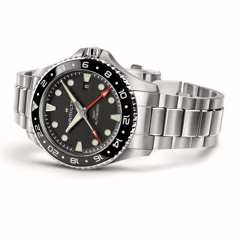 Hamilton Khaki NavyScuba Auto GMT Black Dial Watch, 43mm image number 1