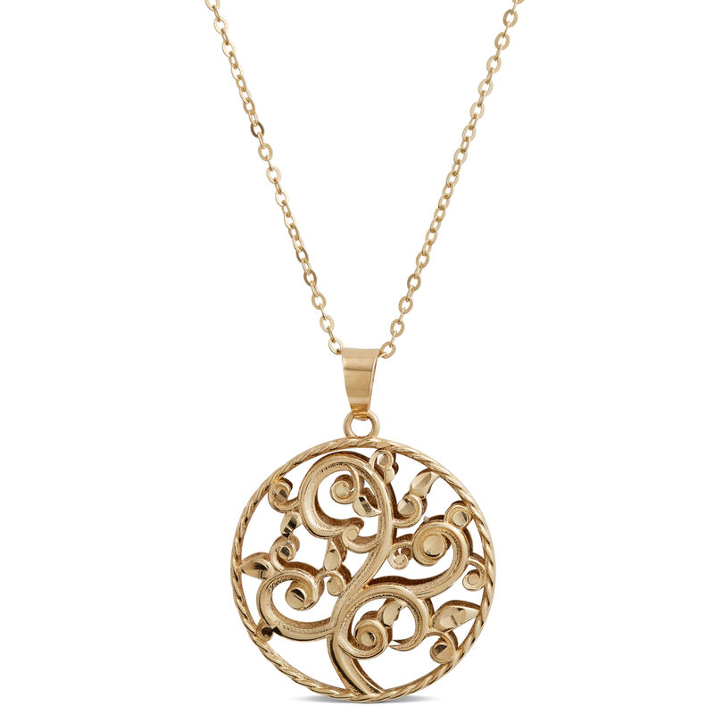 Toscano 14k Gold Pendant Necklace, 14K Yellow Gold image number 1