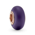 Pandora Matte Purple Murano Glass Charm
