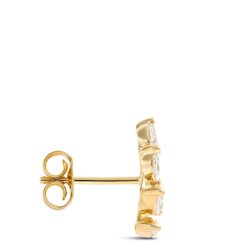 Marquise Diamond Climber Earrings, &frac12; Total Carat Weight, 14K Yellow Gold image number 1