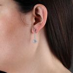 Dangle Diamond Earrings 14K