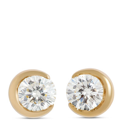 Ben Bridge Signature Diamond Studs, 18K Yellow Gold