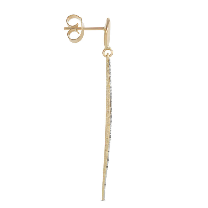 Toscano Leaf  Pendant 14K Two Tone Gold image number 1