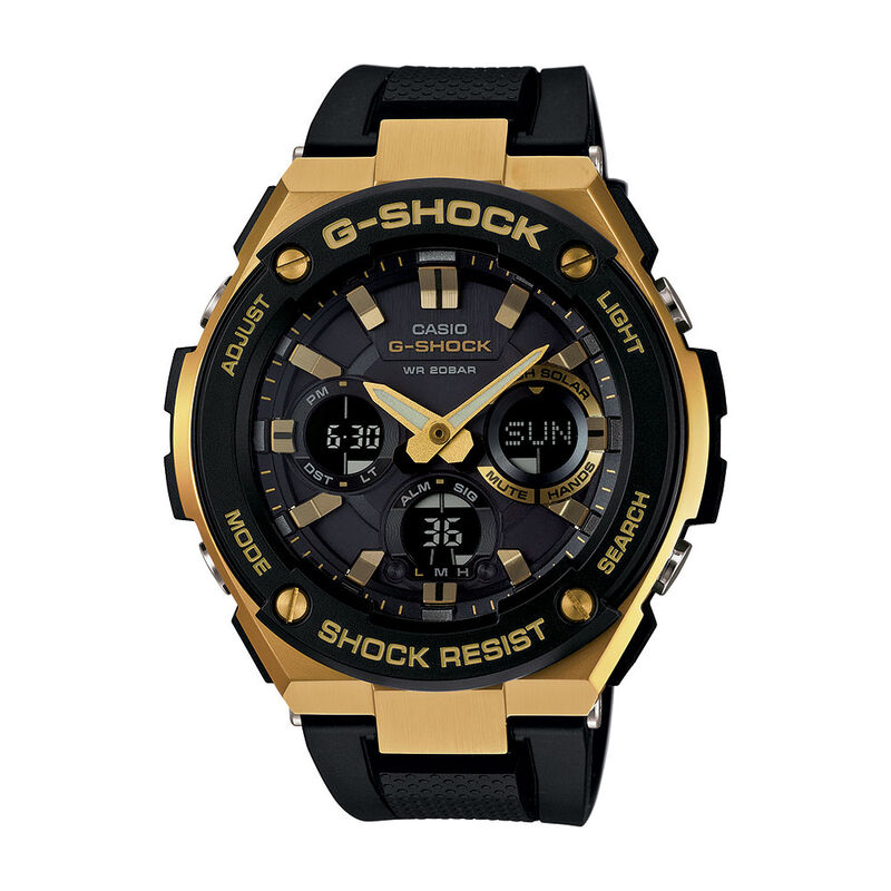 G-Shock G-Steel Gold-Detailed Solar Analog Watch image number 0