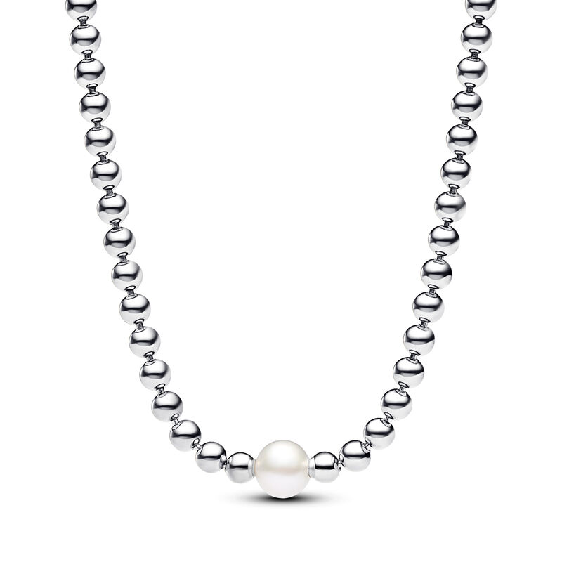 Pandora Treated Freshwater Cultured Pearl & Beads Collier Necklace image number 0