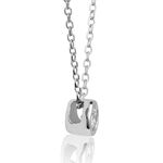 Bezel Set Diamond Necklace 14K, 1/10 ct.