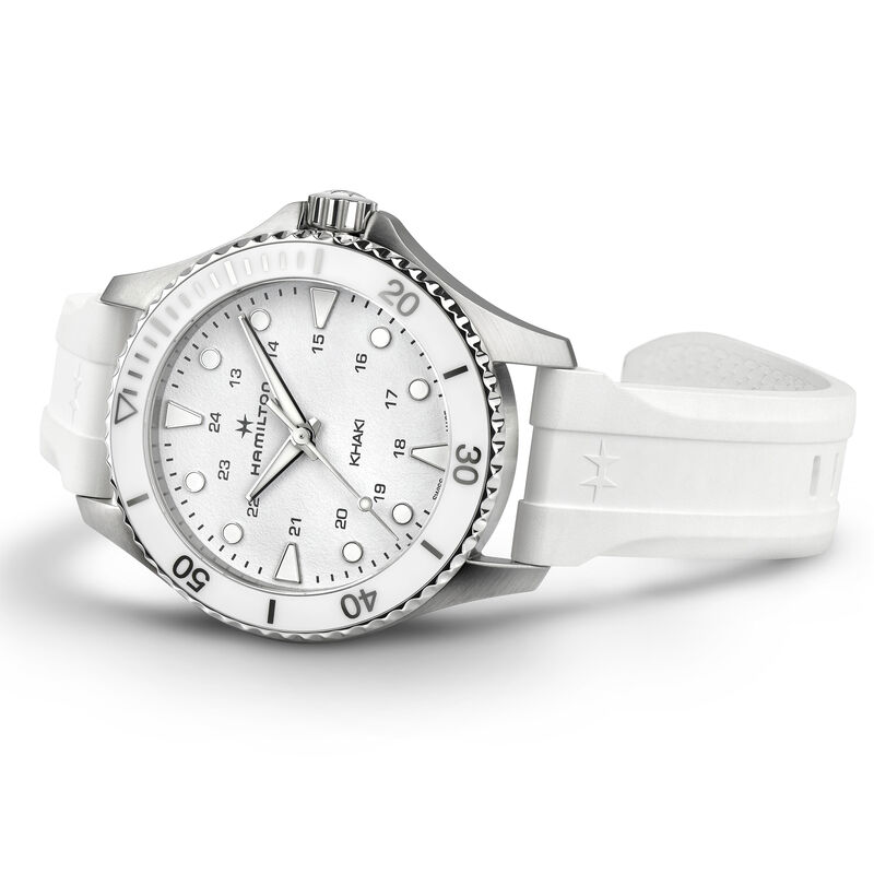 Hamilton Khaki Navy Scuba Quartz White Dial Watch, 37mm image number 1