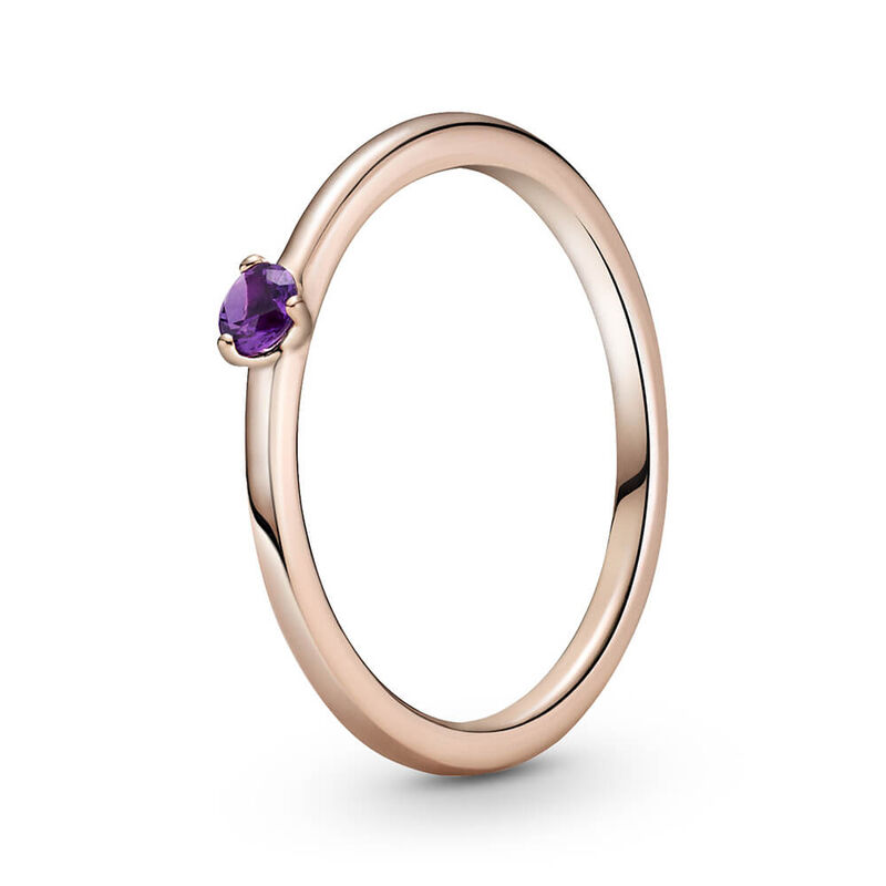 Pandora Purple Solitaire CZ Ring image number 0