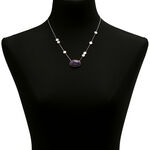 Lisa Bridge Charoite & Mother of Pearl Necklace