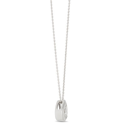 Pear Shaped Diamond Necklace, ⅓ Carat Total Weight, 14K Yellow Gold