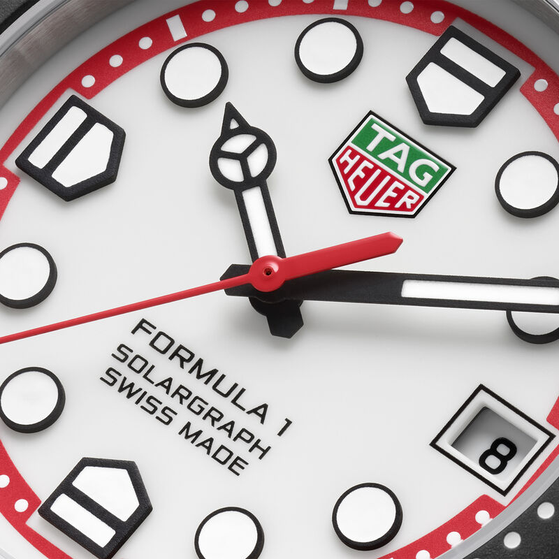 TAG Heuer Formula 1 Solargraph White Dial Watch, 38mm image number 3