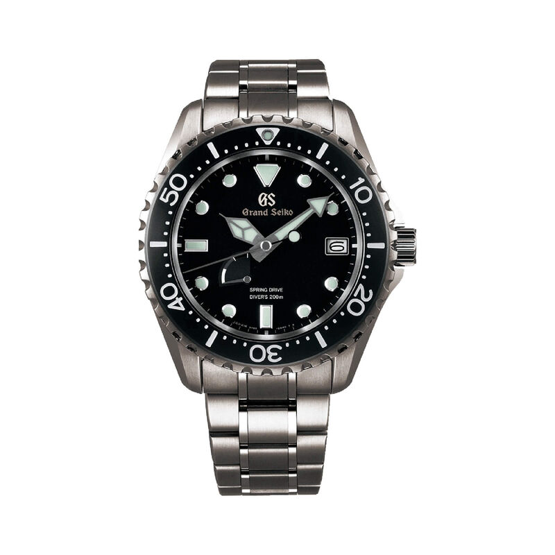 Grand Seiko Sport Collection Watch Black Dial Titanium Bracelet, 44.2mm image number 0