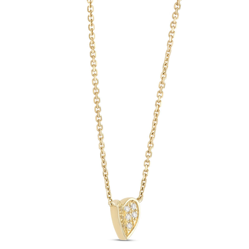 15-inch Baby Heart Necklace, 14K Yellow Gold image number 2