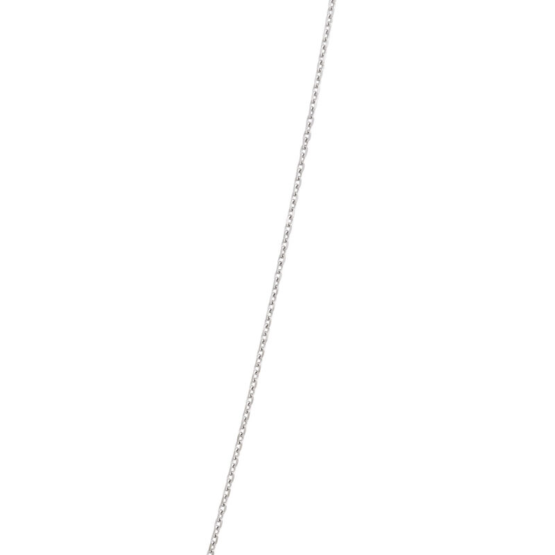 Y-Drop Diamond Pendant Necklace, 14K White Gold image number 4