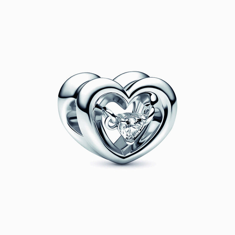 Pandora Radiant Heart & Floating Stone Charm image number 1