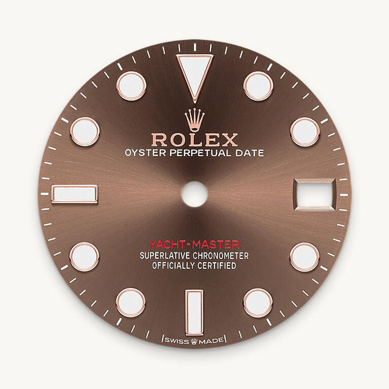rolex yacht-master in everose rolesor - combination of oystersteel and everose gold, m268621-0003 - chocolate dial - ben bridge