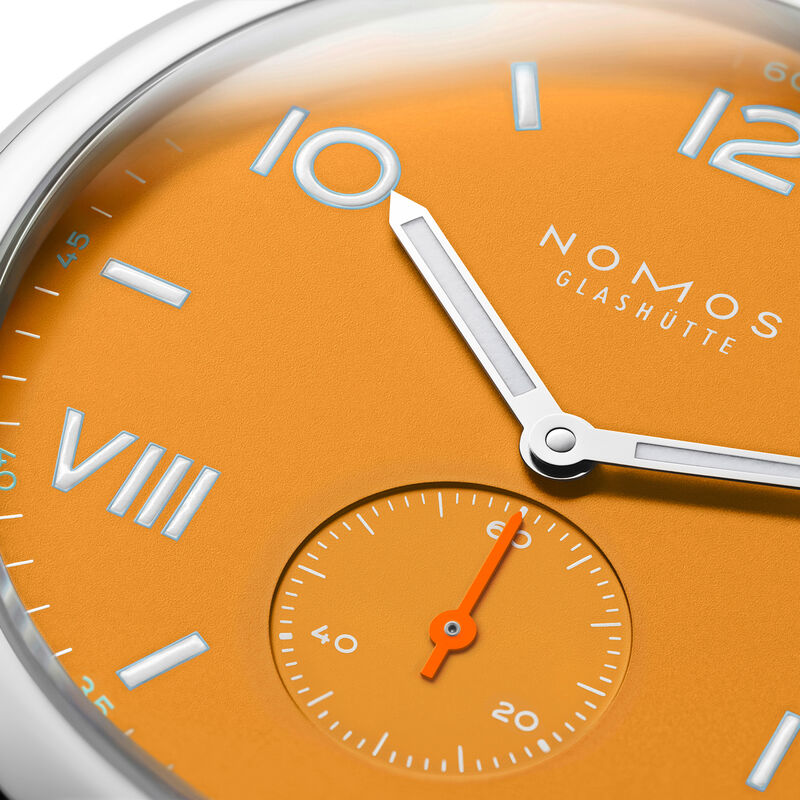 NOMOS Club Campus 38 Future Orange Dial Watch. 38.5mm image number 2