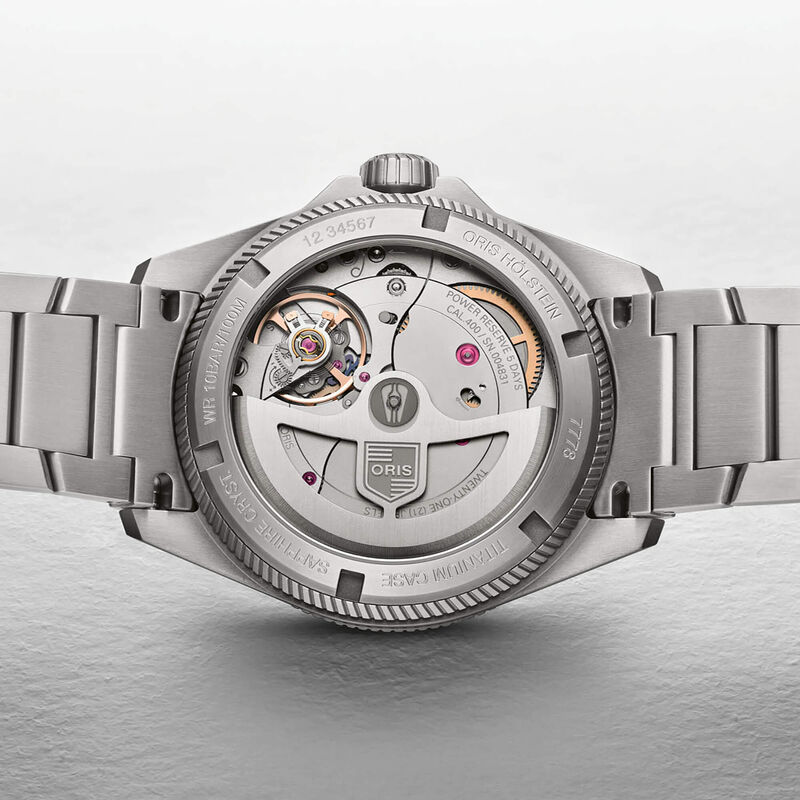 Oris ProPilot X Calibre 400 Watch Titanium Case Blue Dial Titanium Bracelet, 39mm image number 1