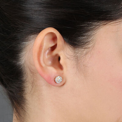 Ikuma Canadian Diamond Cluster Earrings 14K