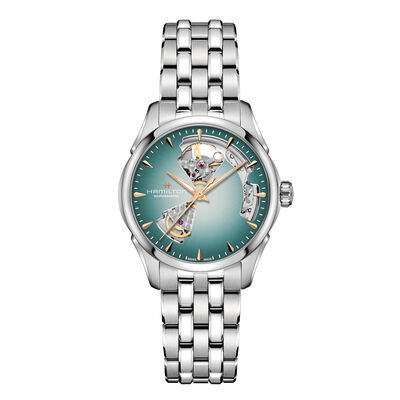 Hamilton Jazzmaster Open Heart Auto Turquoise Dial Watch, 36mm