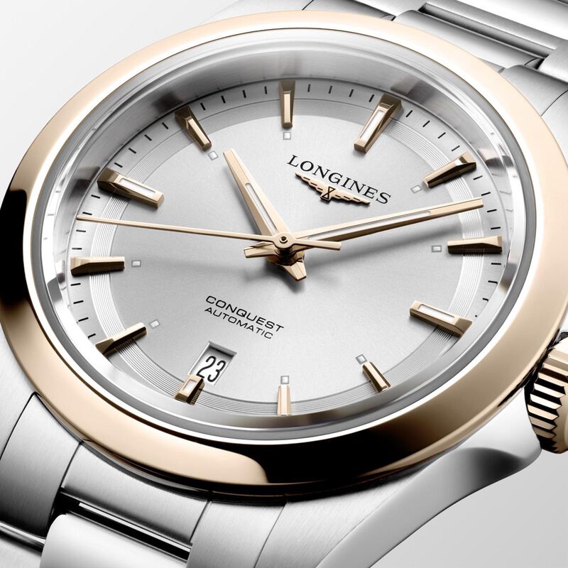 Longines Conquest Silver Dial Watch, 30mm image number 3