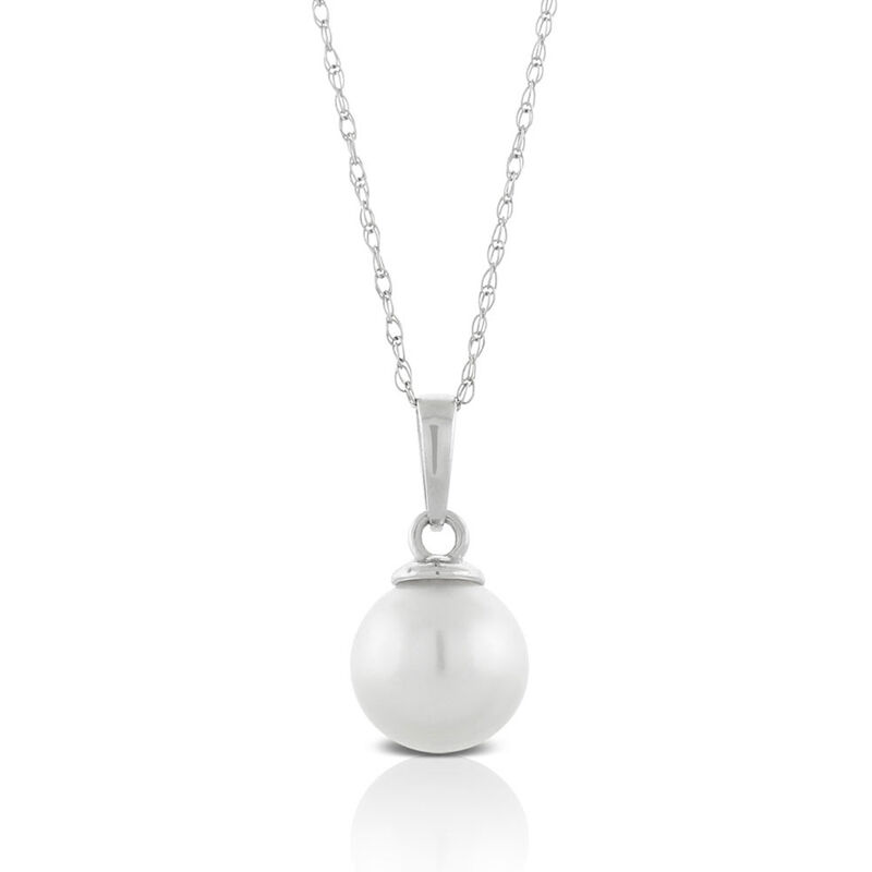 Cultured Freshwater Pearl Necklace 14K image number 1