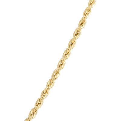 Diamond Cut Rope Chain 14K, 24"